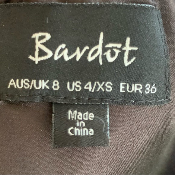 Bardot Black Lace Bell Sleeve Off Shoulder Mini Dress - Picture 9 of 12